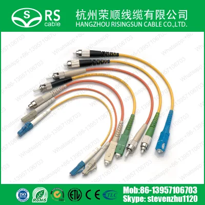 Патч-корд оптоволоконного кабеля с разъемом Sc/FC/LC/St/E2000/Mu/MTRJ